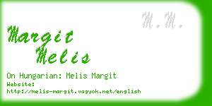 margit melis business card